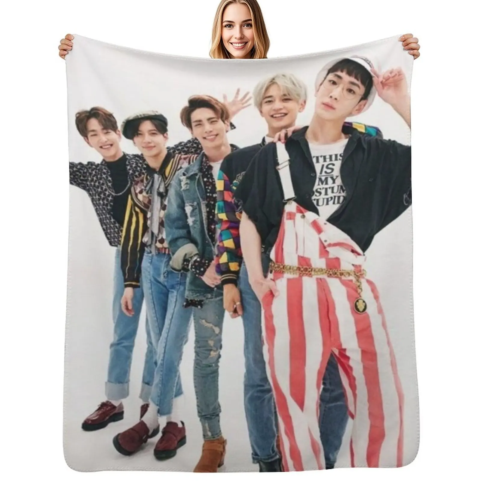 

SHINee 1 of 1 Throw Blanket Luxury wednesday Soft Summer Beddings Blankets