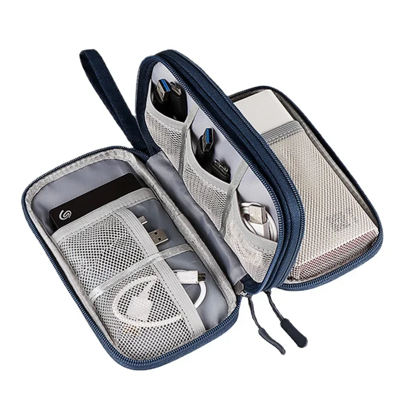 Travel Portable Digital Storage Bag Travel Wallet Family Passport Holder USB Data Cable Organizer Headset Protective Bag