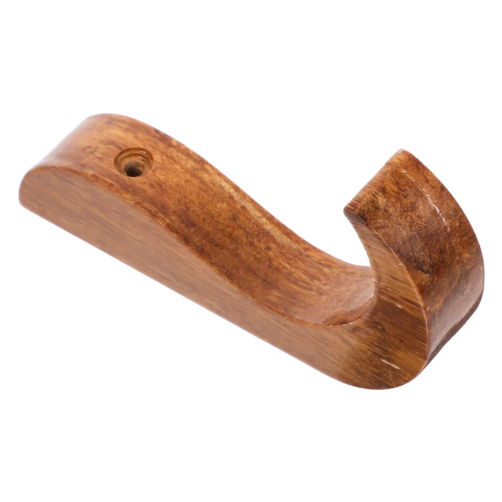 خطاف تثبيت على الحائط الخشبي بتصميم مدبب من الخيزران للمناشف وحقائب الظهر وحامل قوي للمطبخ والحمام #4