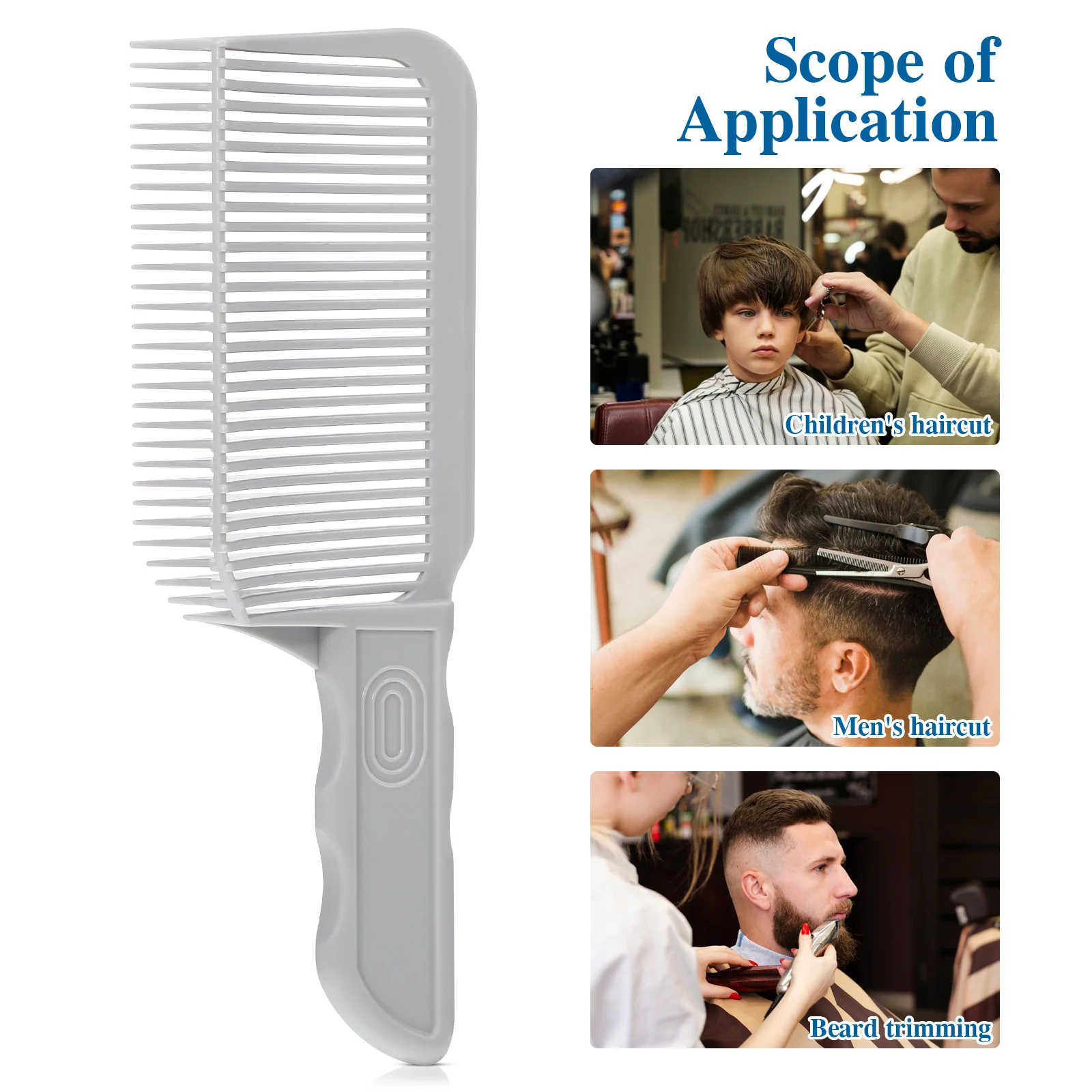 Clipper Comb Hair Salon Supplies Safety Barber Hairpin Blending for Fades Abs Wide