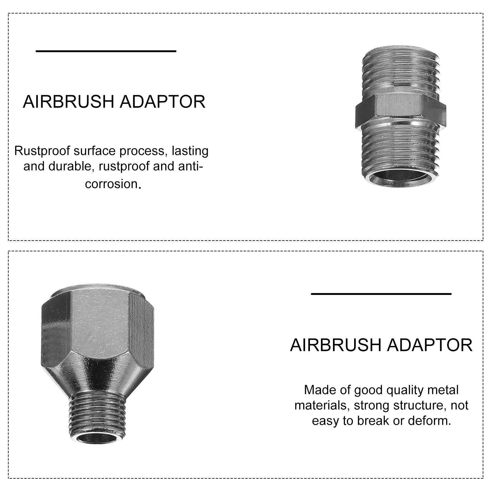 Airbrush-Zubehör, Verbindungsanschluss für Schlauchadapter-Set, Schnellkupplung aus Metall