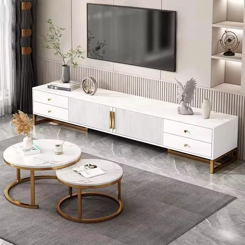 Minimalist style TV cabinet and coffee table combination are cost-effective
