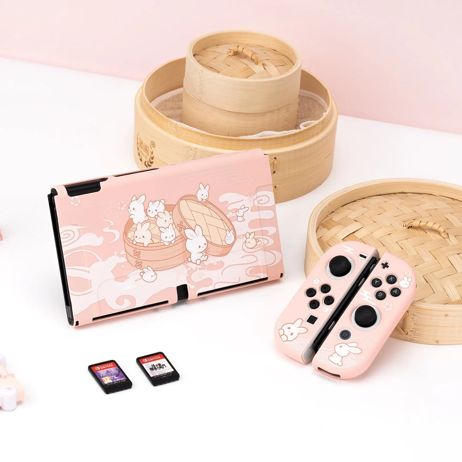 GeekShare-Nintendo Switch用の動物のウサギの形をしたスイッチケース,動物のモチーフ,柔らかい
