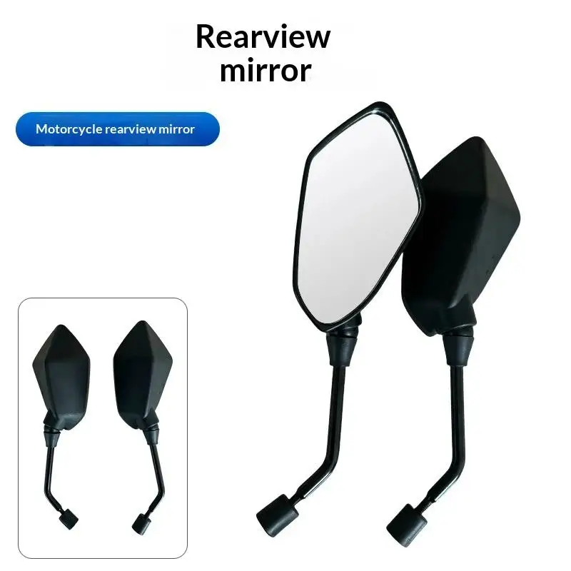 360° Rotatable Motorcycle Rearview Mirrors 1 Pair 8/10mm 22mm Universal HD Fit for E-Bike Scooter ATV Dirt Bike