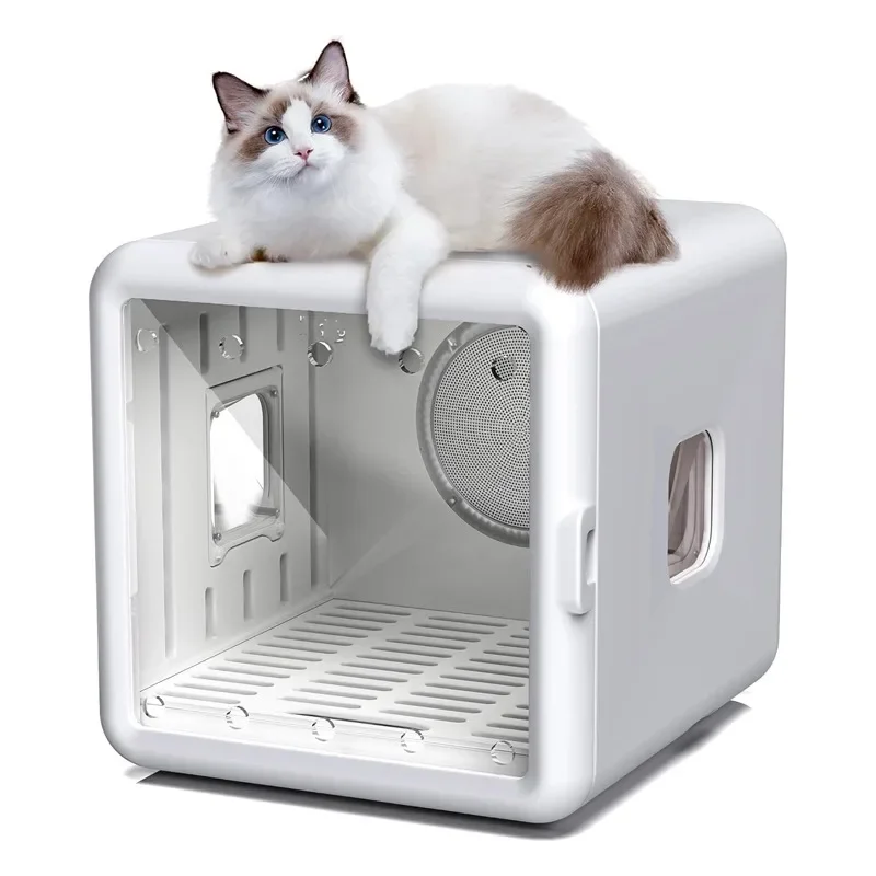 Automatic Cat Dryer Box Ultra Quiet Pet Dryer for Cats Small Dogs 360 Drying Cat Drying Box with Safe Smart Temperature Control