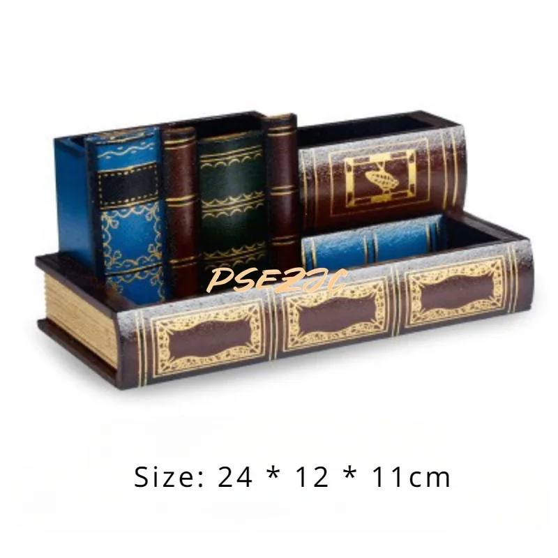 Home and Office Desktop Pen Holder Personalized Multi Functional Fake Book Storage Box Decorative Gifts home decor