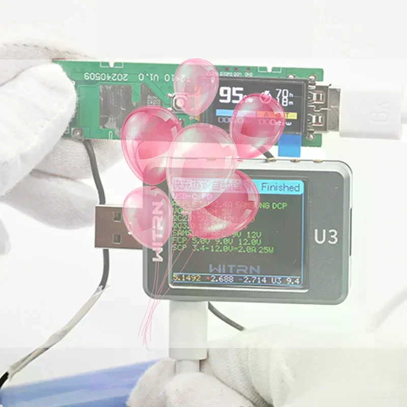 

Модуль быстрой зарядки 22,5 Вт, цветной TFT-экран, цифровой комплект аккумулятора «сделай сам», 21700, чехол для аккумулятора, быстрая зарядка, мини-портативное питание