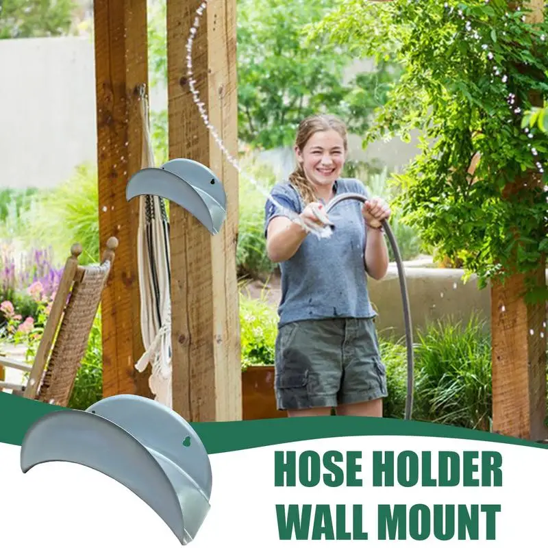 Garden Hose Holder Heavy Duty Hose Hanger Wall Mounted Hose Holder Sturdy Hose Stand For Garden Hose Storage Extension Cords