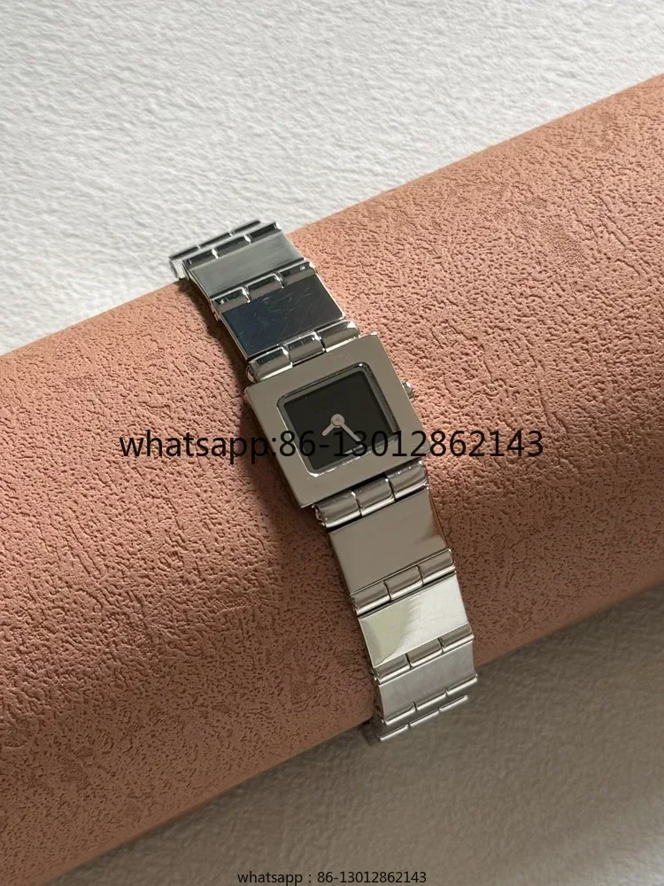 

600L black silver tofu cubes medieval watch women's small square watch