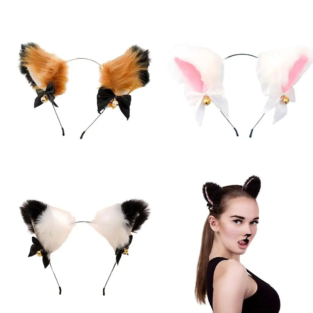 Hairpins Gothic Hair Clips Halloween Headband Animal Hair Bands for Plush Festival Cosplay Girl