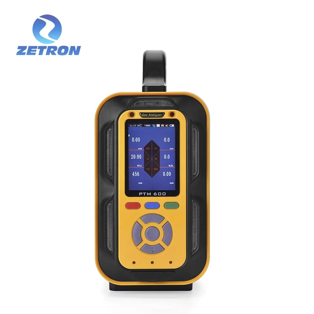 Zetron 실험 장비 연소 가스 분석기, 합성 가스, CO, CO2, O2, CH4, NOX, 100% VOL, PTM600