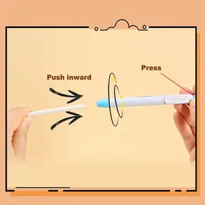 Khinsun Press Retractable Pencil Rubber Correction Page Pen Style Pencil Rubber for Children Written School Material Rubber 8 Main Sales School Rubbers - №5