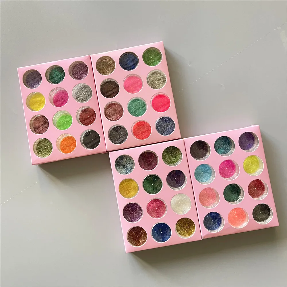 

48 Colors Glitter Multi Assorted Set Extra Fine Glitter for Resin Nail Art Crafts Tumbler Scrapbook Making Temporary Tattoo