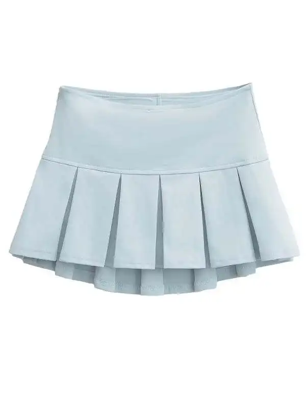 Jupe trapèze américaine Sexy, taille basse, pour filles, Sport, Anti-lumière, pur désir, longueur f, jupe JK, jupe plissée de rue