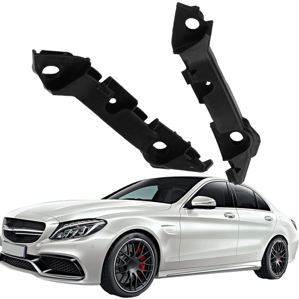 2Pcs Car Front Bumper Support Bracket Left+Right For 2014 Mercedes Benz C Class W205 A2058850821 A2058850921 205-885-08-21
