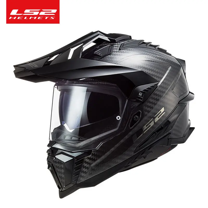 LS2 MX701 Carbon Fiber Lightweight Full Face Motorcycle Helmet Men Women Antifog Rally Offroad Motocross Four Seasons Universal - view 4