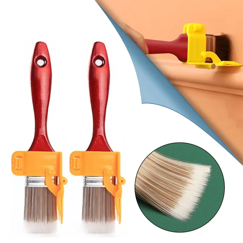 

Edger Paint Brush Latex Paint Trimming Color Separator Clean Cut Painting Brush Wood Handle Tool for Frame Wall Edges Trim