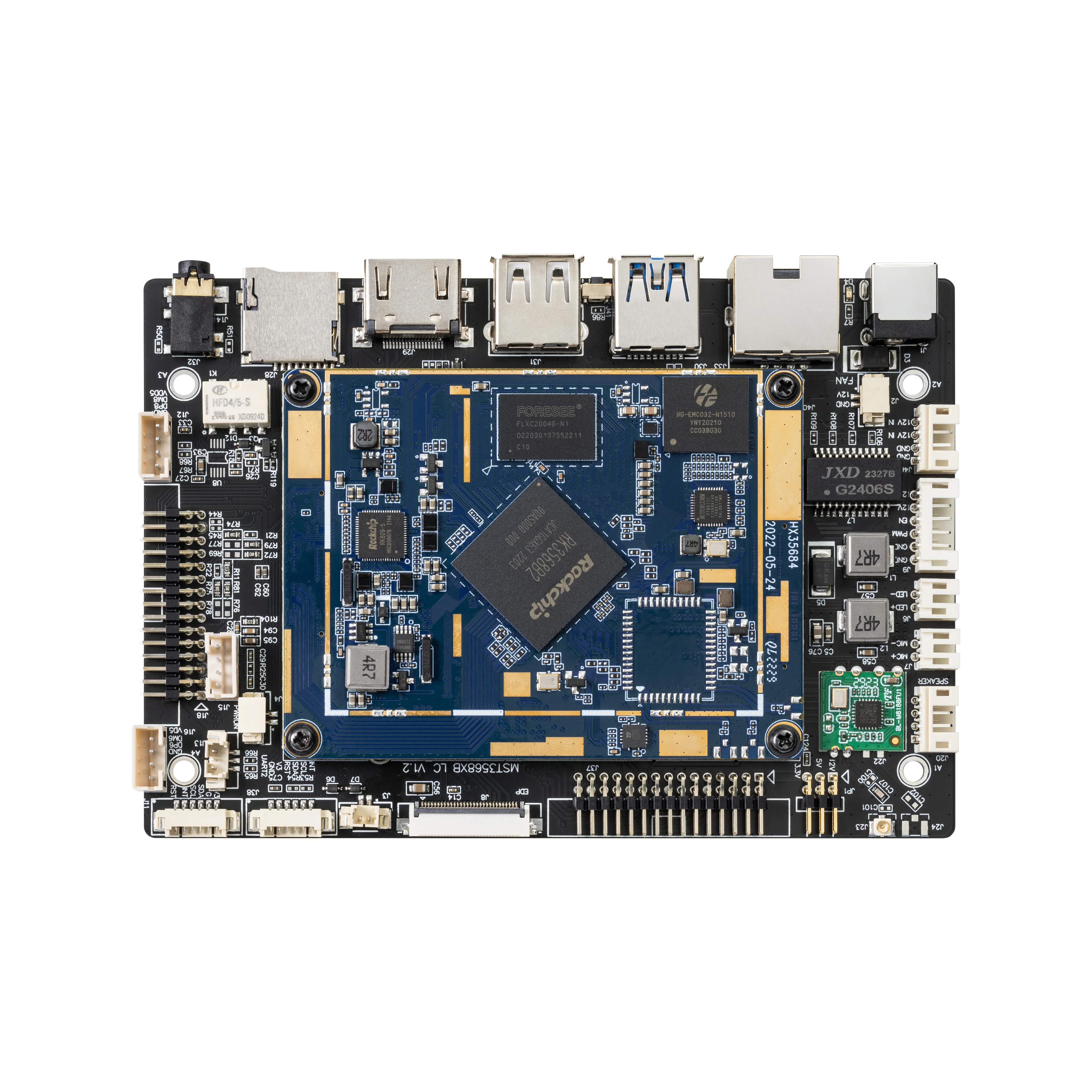 

AI Linux Pcb Pcba Embedded Rockchip 3568 Debian Mainboard 4 32g Arm Rk3568 Motherboard Android Board With Wifi Gps Lvds Output