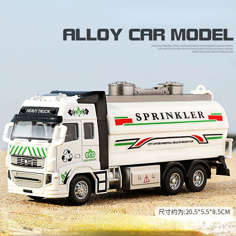 

Children's Alloy Oil Tanker Model Toy Car Boy Car Transport Trailer Fire Truck Crane Engineering Car Toy