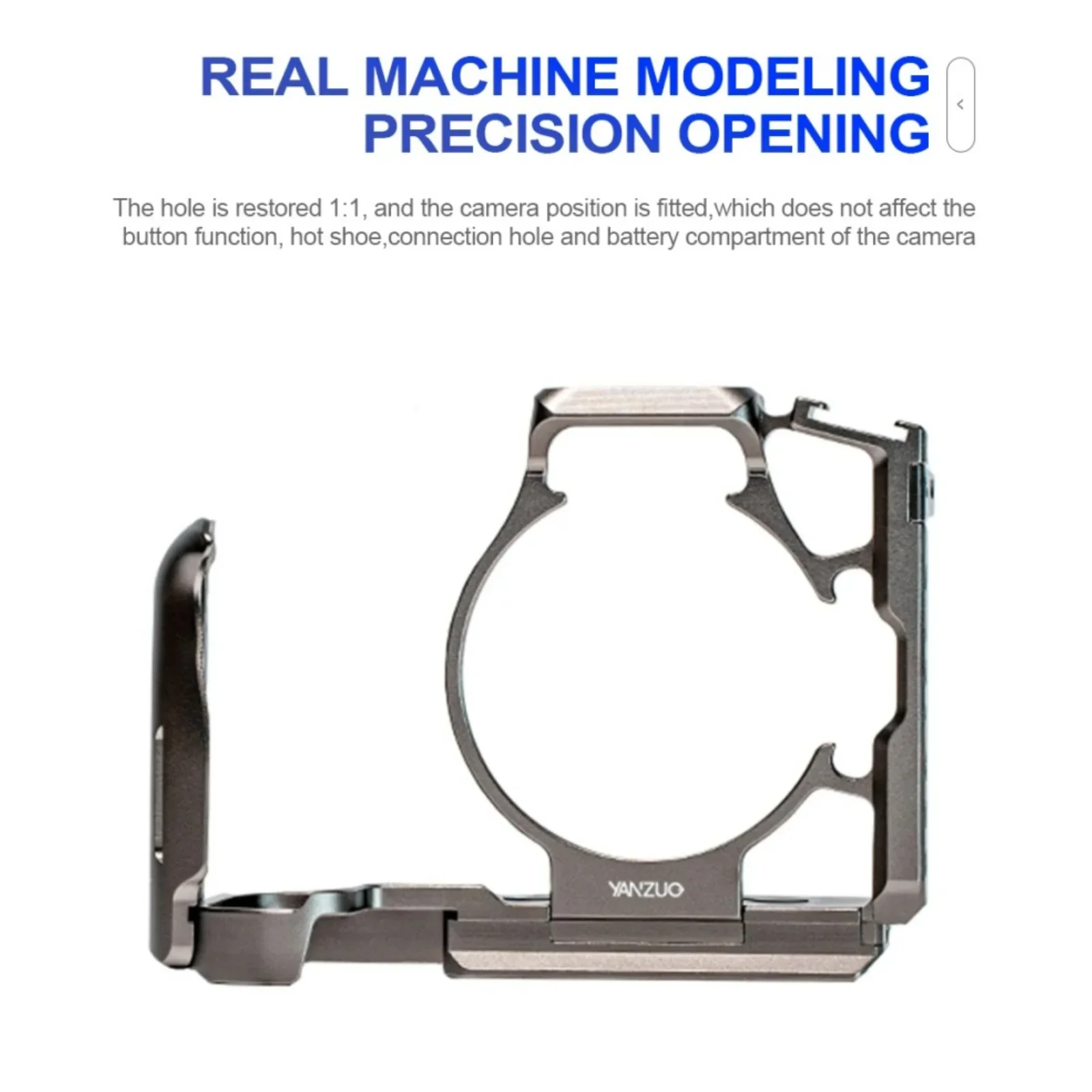 YANZUO Camera Cage For Canon R7 Stabilizer Protection Frame 2 Points Fixed Quick Release Bracket Metal Camera Cage