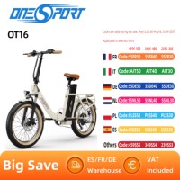 ONESPORT OT16-2 Electric Bike 250W Motor 48V 15.6Ah Battery, 20inch Tires, 25km/h Max Speed, 120km Range, Mechanical Disc Brakes
