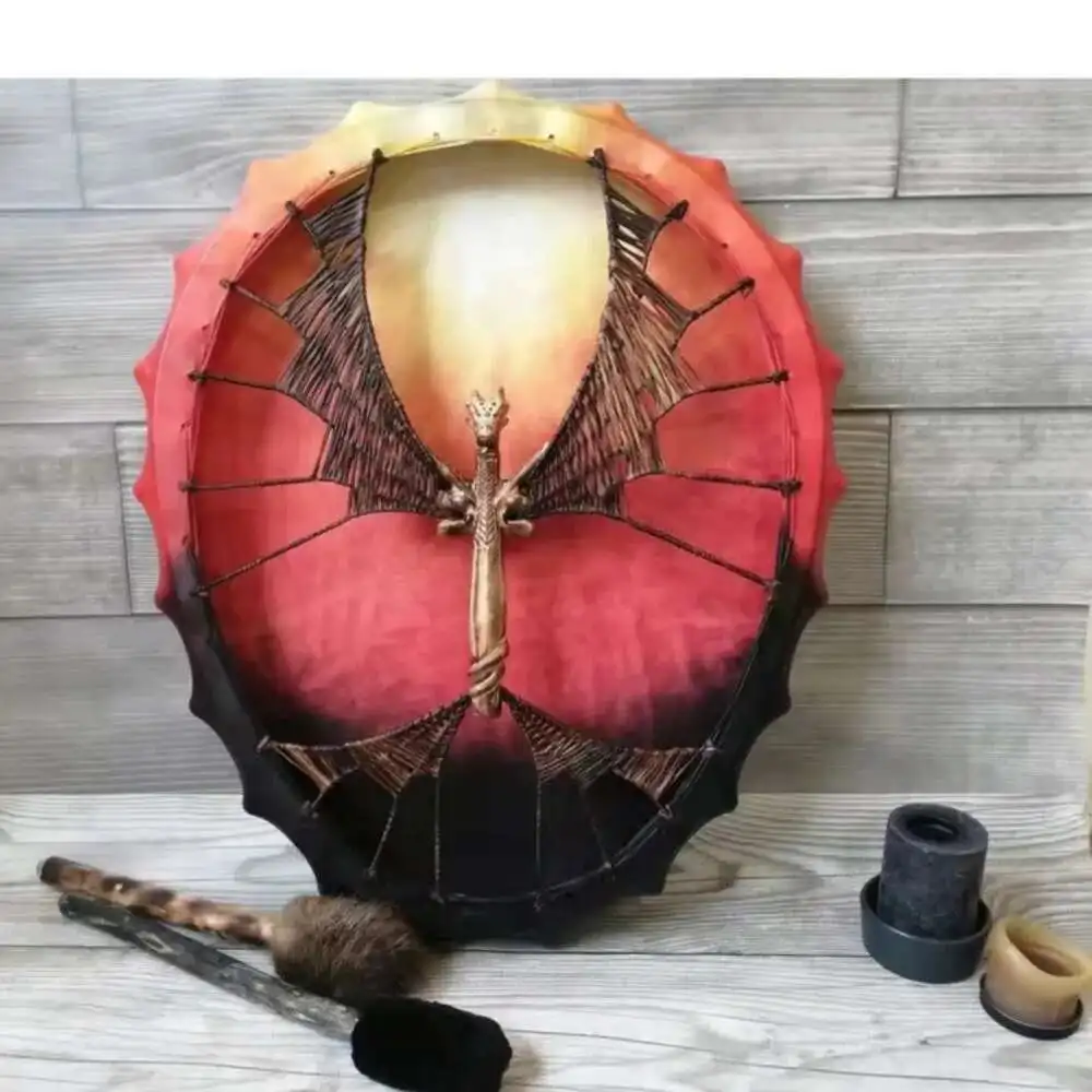 

Tree Of Life Drum Gift Siberian Drum Indoor Handmade Decoration Crafts