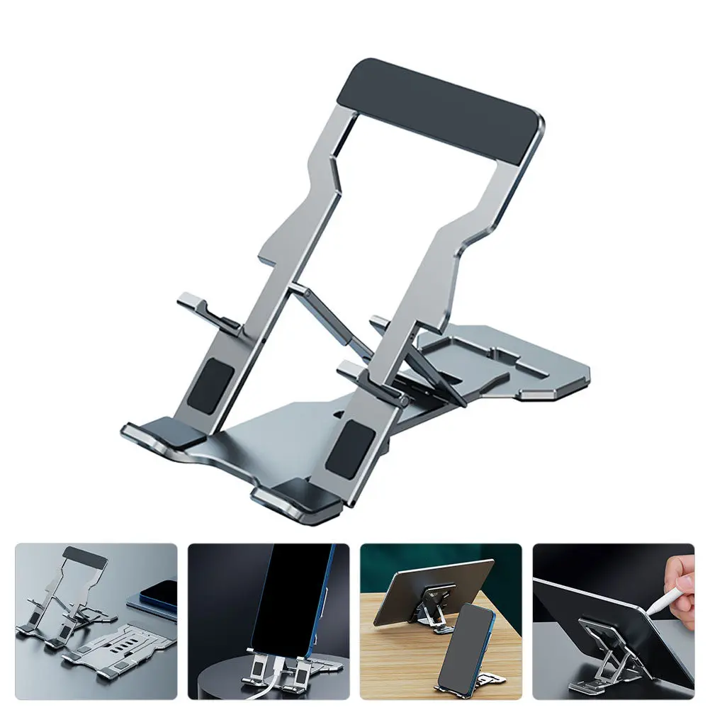 

Премиум-подставка для телефона и планшета из алюминиевого сплава, складная, с регулируемым углом наклона, для дома, офиса, путешествий, прочная и устойчивая.