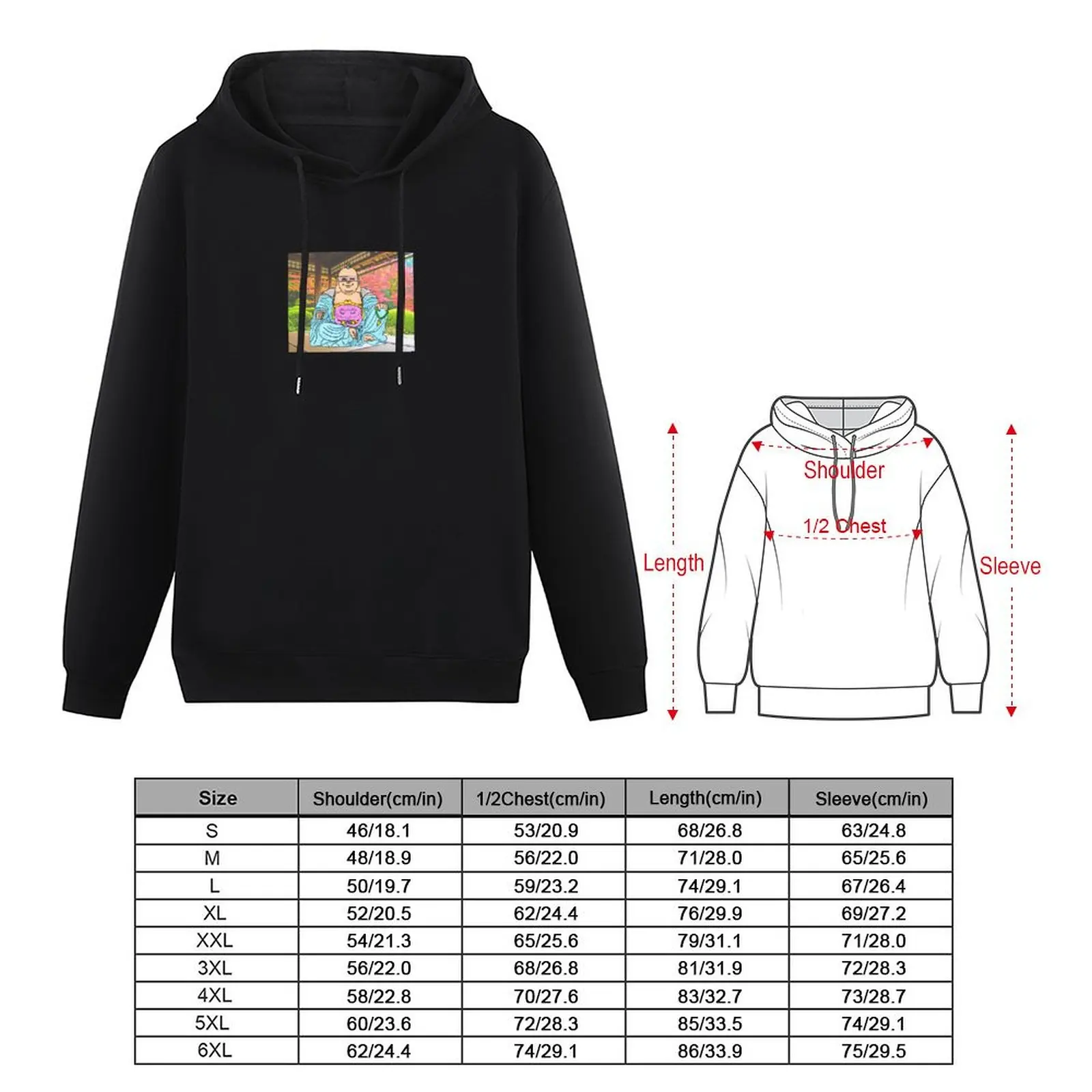 Buddha Krang Pullover Hoodie men's sweat-shirt set anime clothes korean style clothes graphic hoodies