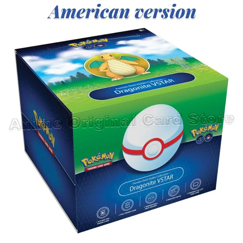 American Version Genuine Pokémon PTCG SS10.5 Dragonite VSTAR Premium Card Box Collection Box Commemorative Ball Gift Box