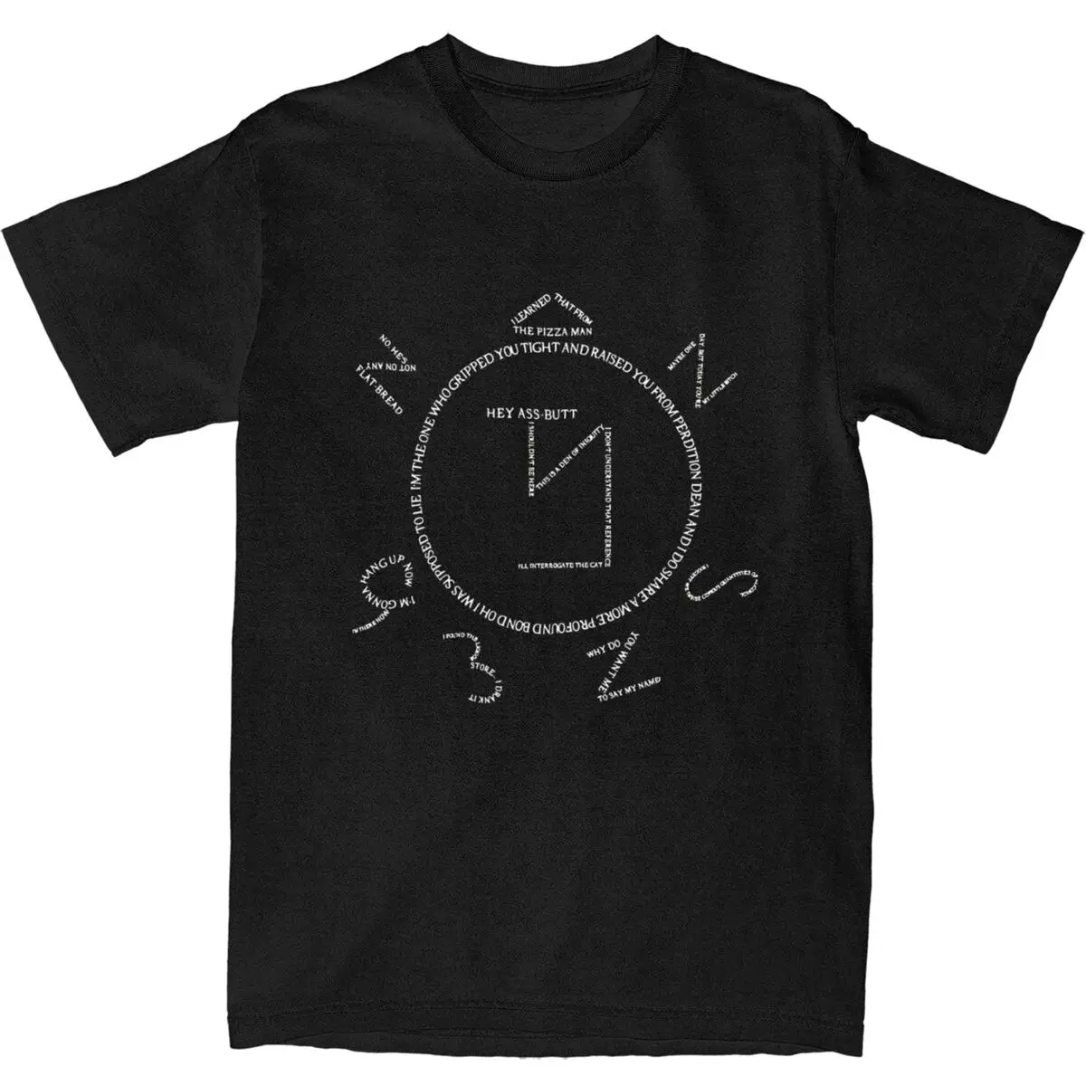 Supernatural Angel Banishing Sigil T Shirt Hip Hop T-Shirts Short-Sleeve Retro Tshirt 100% Cotton O Neck Plus Size 5XL Clothing