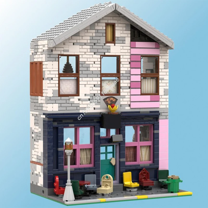 

1097pcs MOC Zita's Trash Fired Pizza Disneying Building Blocks Christmas Gift Decorative DIY Assembly Ideal for Artistic Display