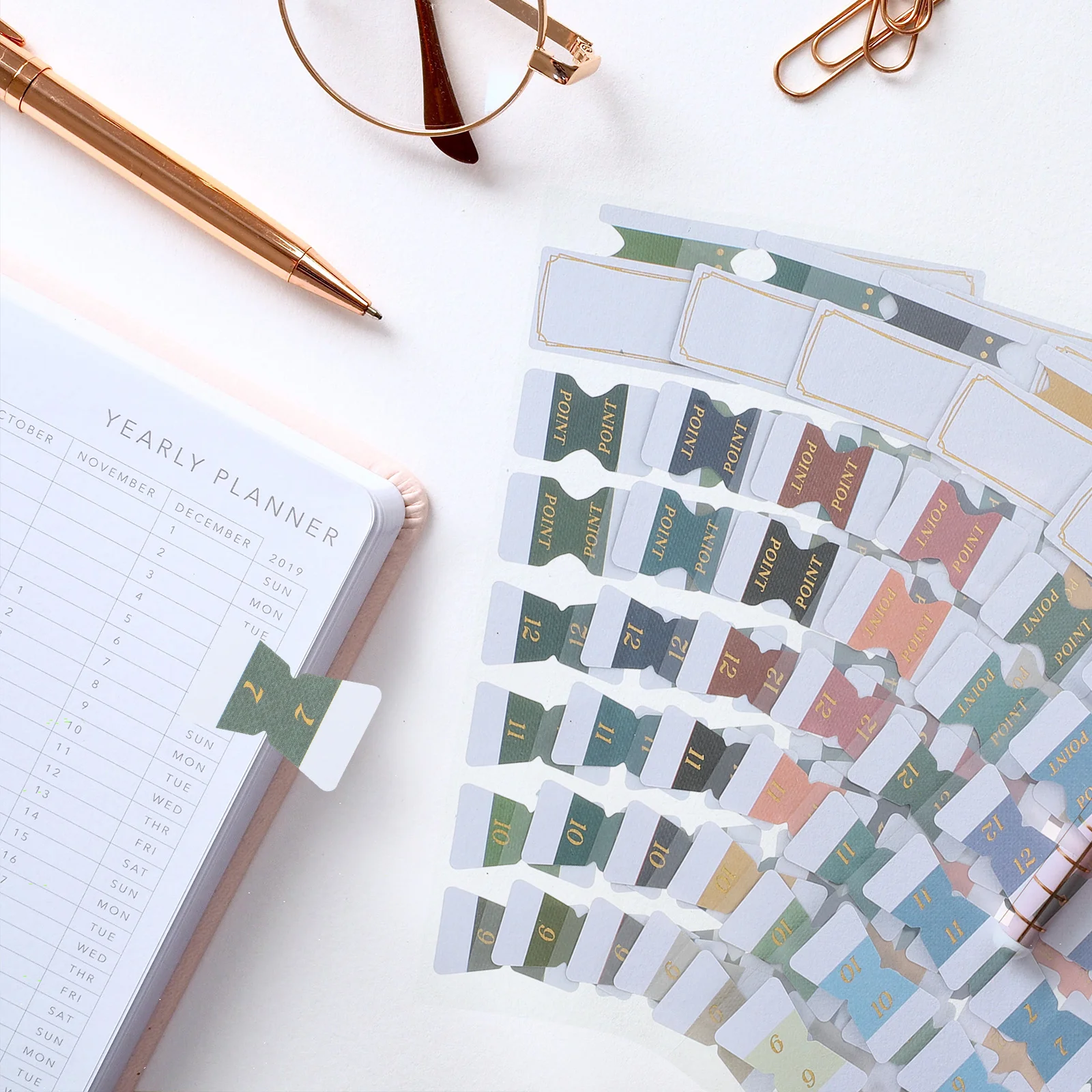 

6-листые цветные липкие индексные вкладки, принадлежности для аннотаций книг, записываемый дизайн, классификация документов, заметки для чтения