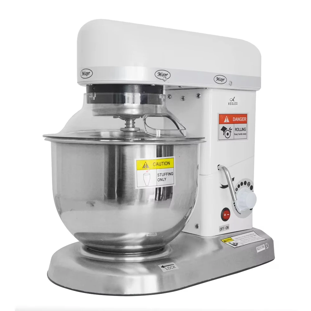 XEOLEO Commercial 5/7/10L Planetary Mixer 500W Electric Stand Flour Food Dough Blender Food Processor Egg Beater With Bowl