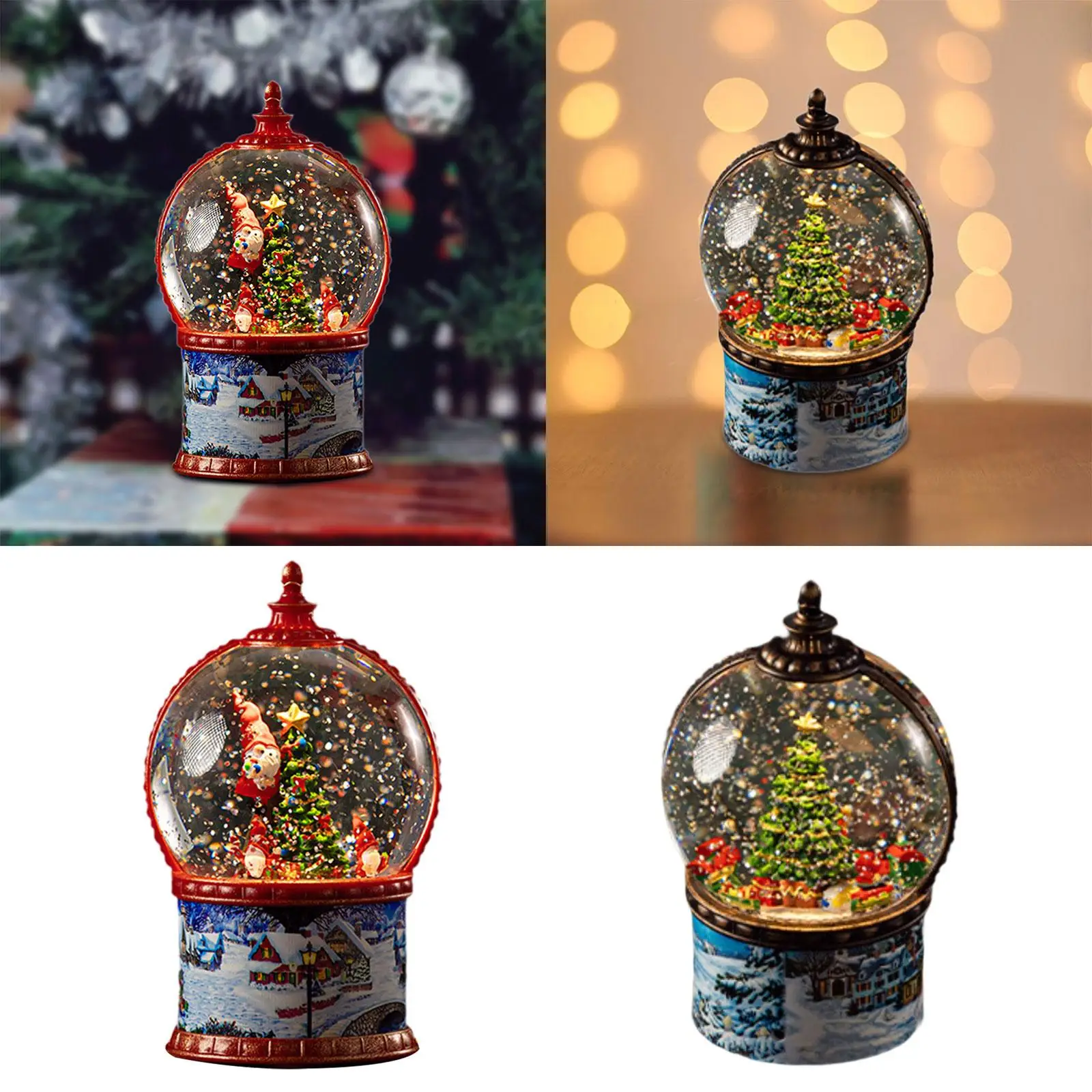 

Рождественский снежный шар Рождественское украшение Праздничный настольный орнамент Стол