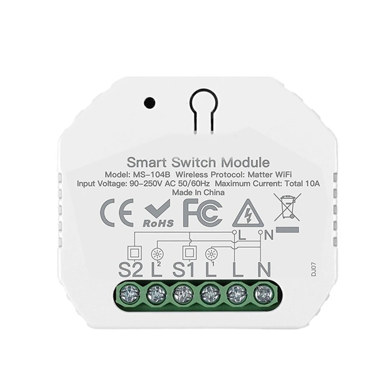 3CGRO-Tuya Wifi Switch Module Shared Control Smart Automation Relay Timer App Remote Control Work With Alexa App