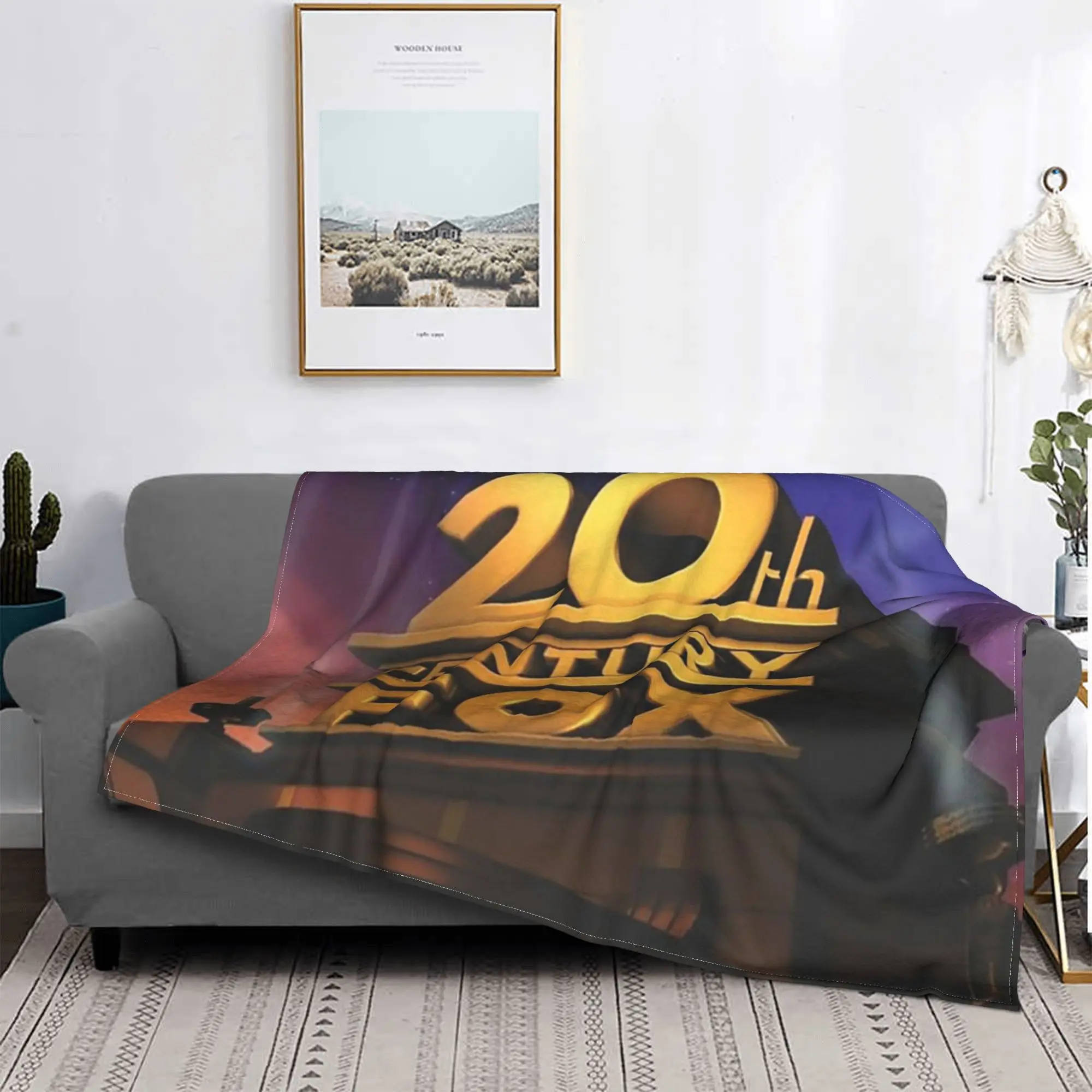 20th Century Fox Classic Blanket Warm Fleece Sofa Throw Blanket for Couch Bedding Travel Throws Bedspread Quilt