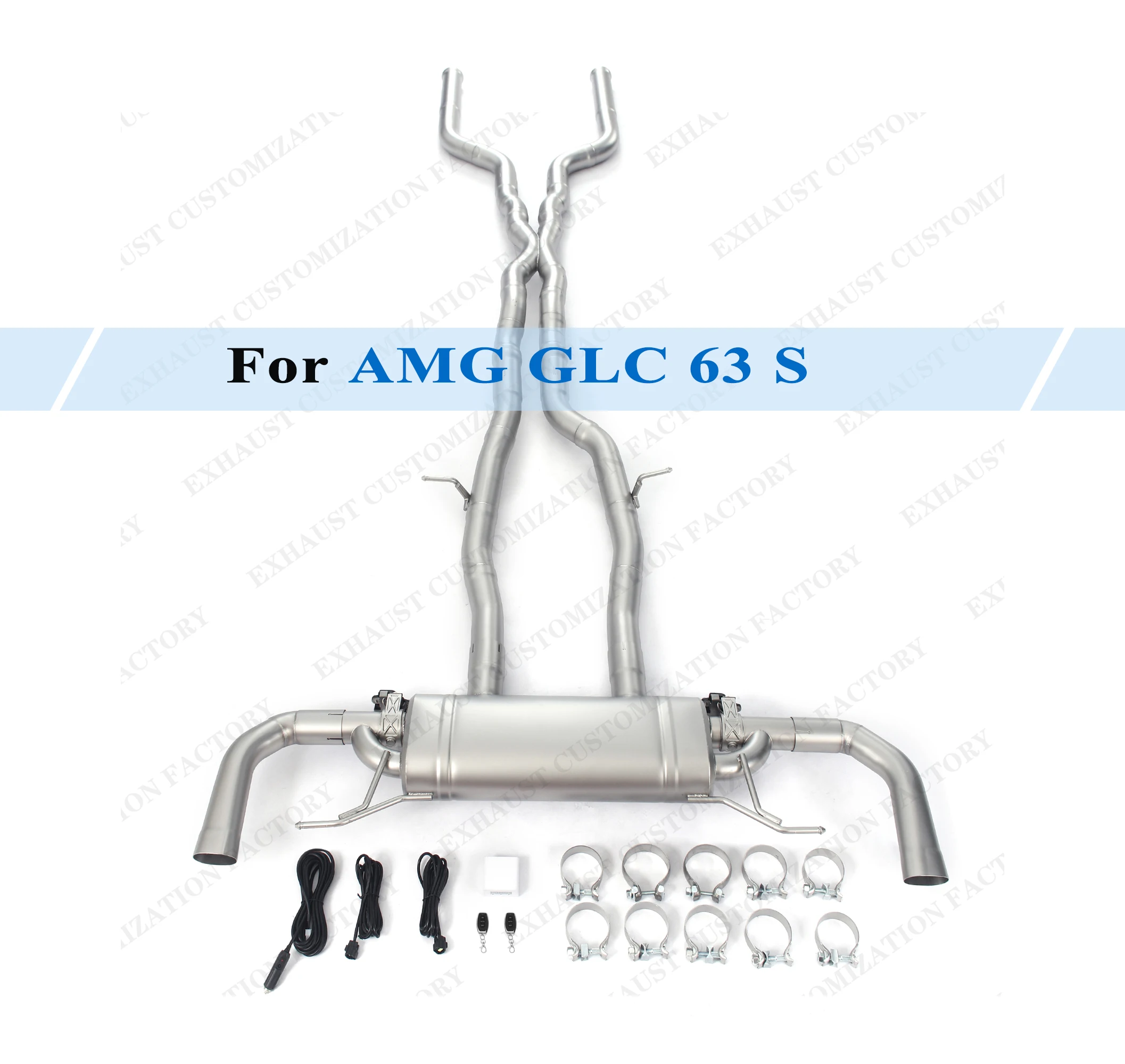 

Performance Exhaust System for Mercedes Benz AMG GLC 63 S Coupe 4.0T Electric Valve Remote Control