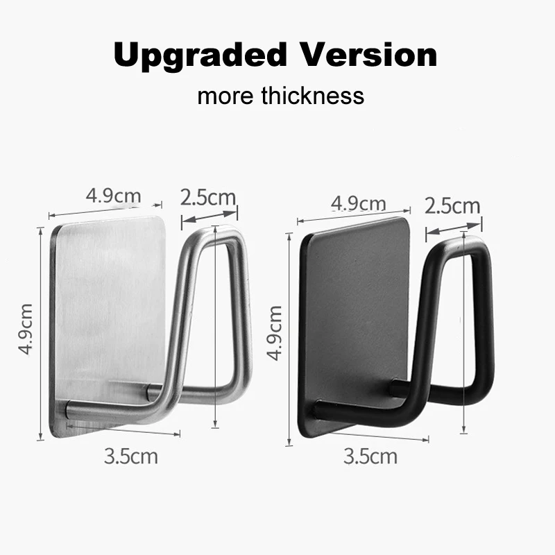 Kitchen Sponges Holder Self Adhesive Sink Sponges Drain Drying Rack Stainless Steel Storage Holder For Kitchen Sink Accessories