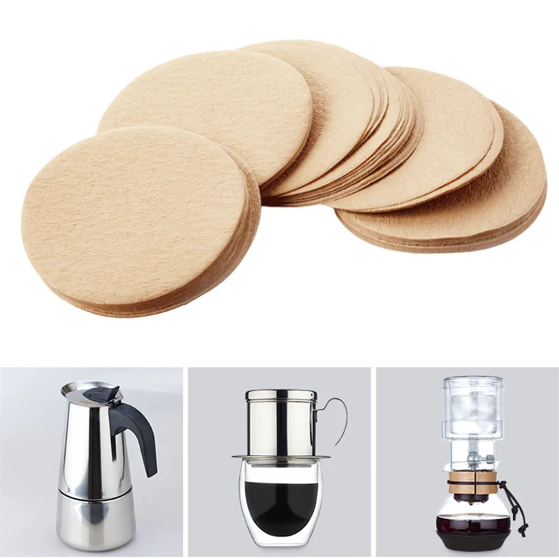 300-1000pcs Disposable Coffee Filter Papers,51/53/58/56/60/62/64/68mm Filter Papers for Moka Pot Espresso Machine Portafilter