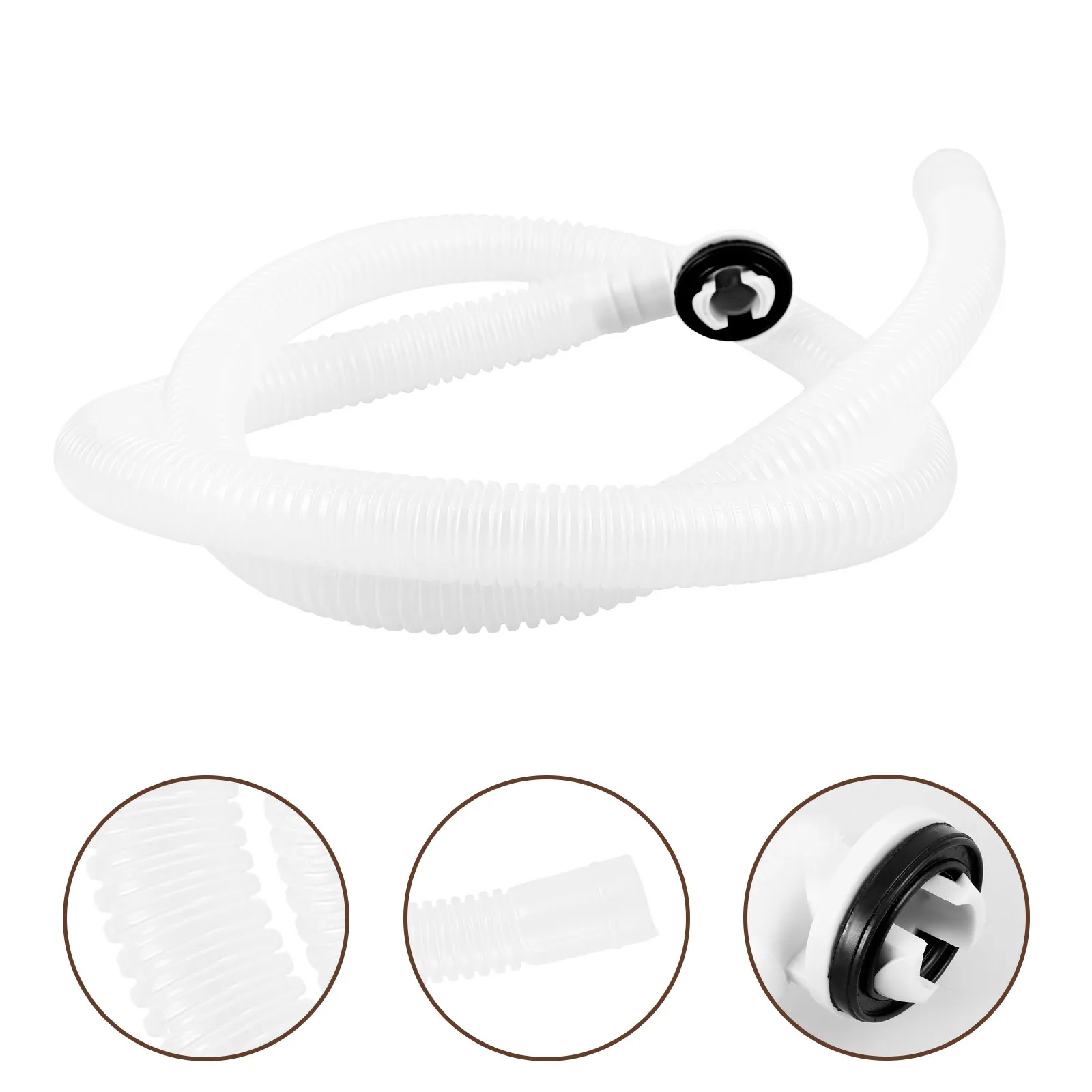 Air Conditioner Drain Hose 3Ft PVC Rubber Elbow Connector for Window Ac Mini Split Unit Universal Replacement Hose