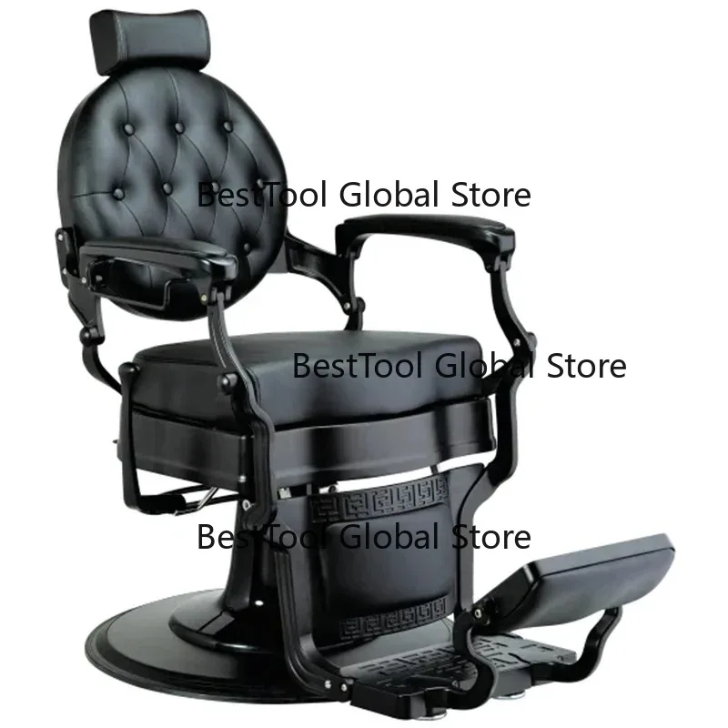 

BarBer Retro Men's Oil Head Chair Barber Shop Hair Salon Dedicated Lifting Shaving Face Hairdressing Chair