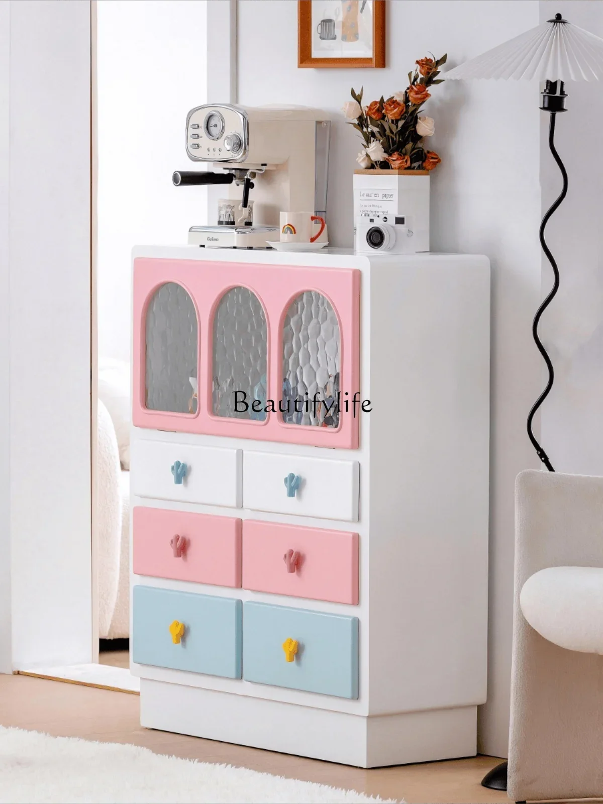

Chest of Drawers Living Room Sofa Dopamine Bedroom Storage Color Storage Cabinet
