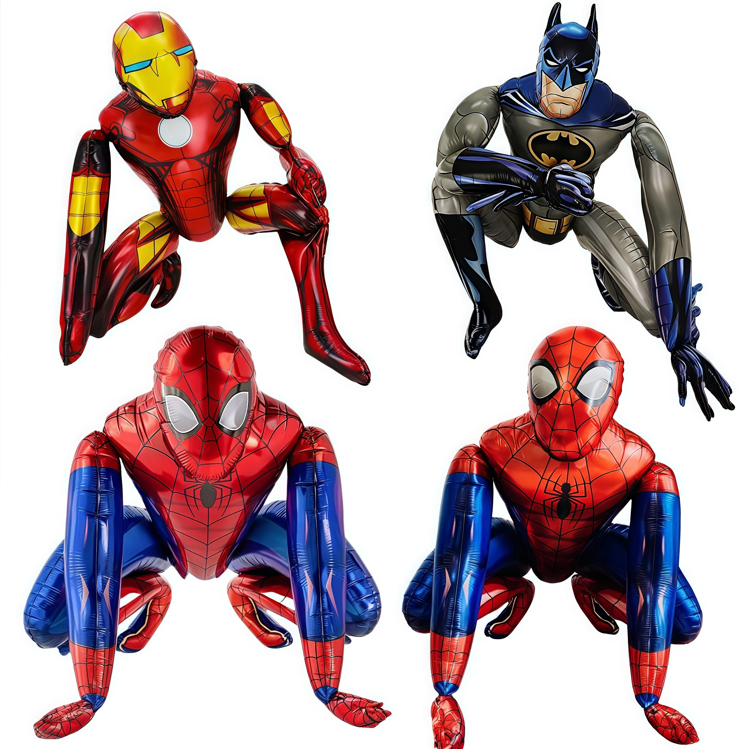 3D Spiderman Iron M…