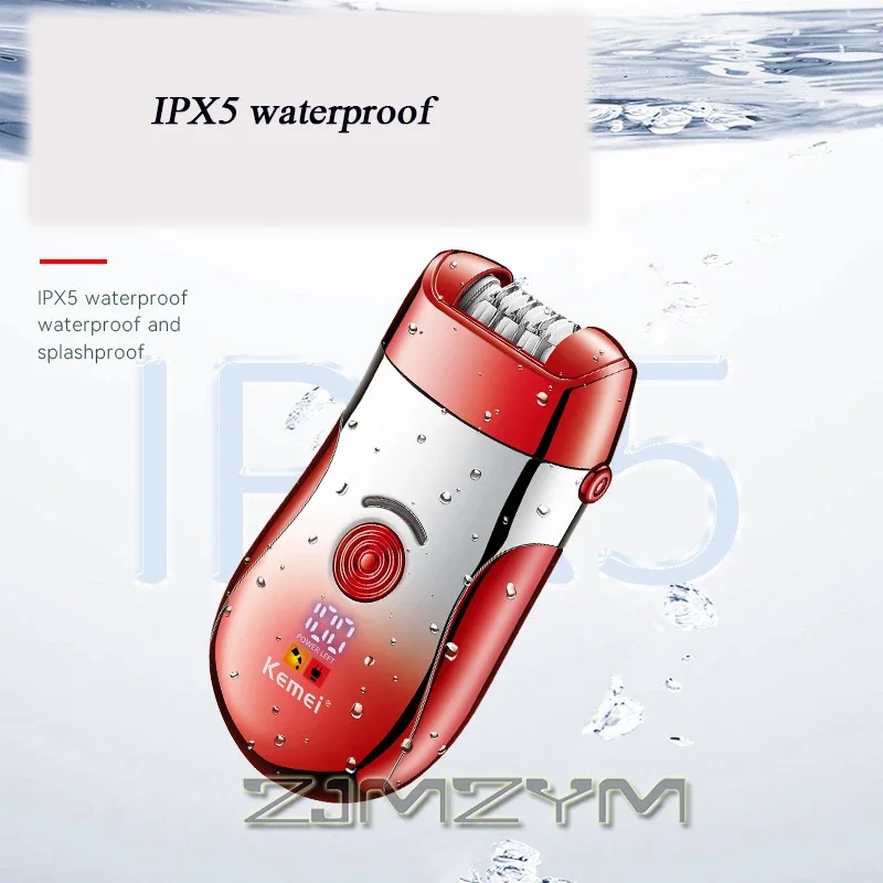 جهاز إزالة الشعر الصغير 3 في 1 ABS IPX5 مقاوم للماء وقابل لإعادة الشحن، ماكينة إزالة الشعر الكهربائية للنساء