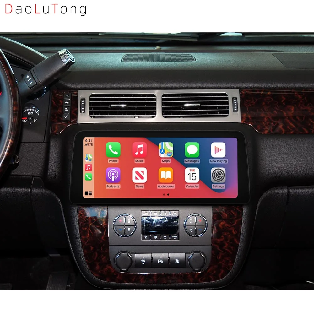 12.3 بوصة لـ Gmc Sierra 2007-2013 Ips Carplay أندرويد 10.0 128g مشغل أسطوانات للسيارة Dsp مشغل وسائط متعددة نظام تحديد المواقع راديو ستيريو