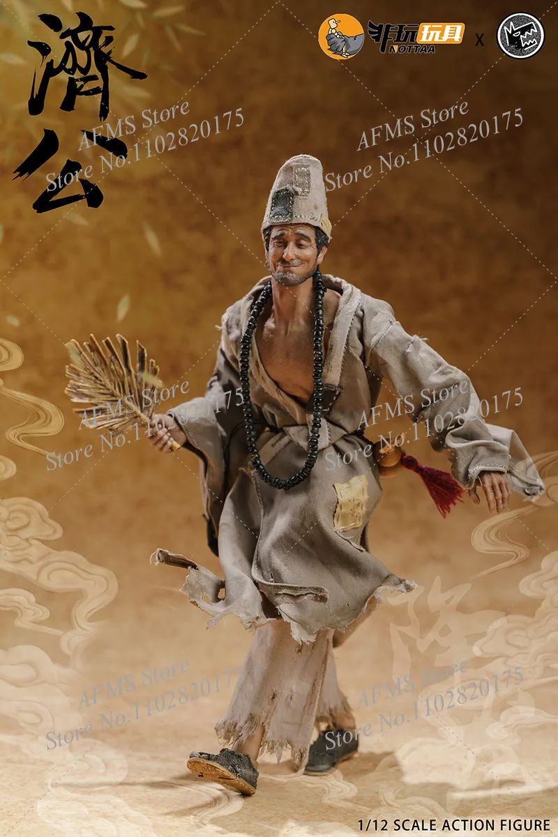 Nottaa 1/12 Schaal Collectible Figuur Ji Gong China Oude Mythologie Justice Magic Monniken 6Inch Action Figure Mannen Soldaat Model