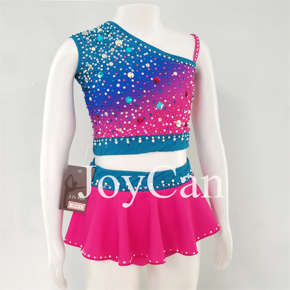 JoyCan-فستان رقص موسيقى الجاز الغنائي ، الزي الوردي ، ملابس الرقص القطبي ، تدريب أداء الفتيات