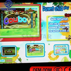 DIY 61 In 1 West Cowboy Family Arcade Game PCB Coin Operation VGA Output One Touch Skill Game Board for Kids Arcade Game Machine