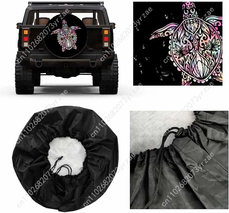 ウミガメ 各種モデル スペアカータイヤカバー 砂塵防止 風雨を防ぐタイヤカバー 頑丈で耐久性のあるタイヤカバー