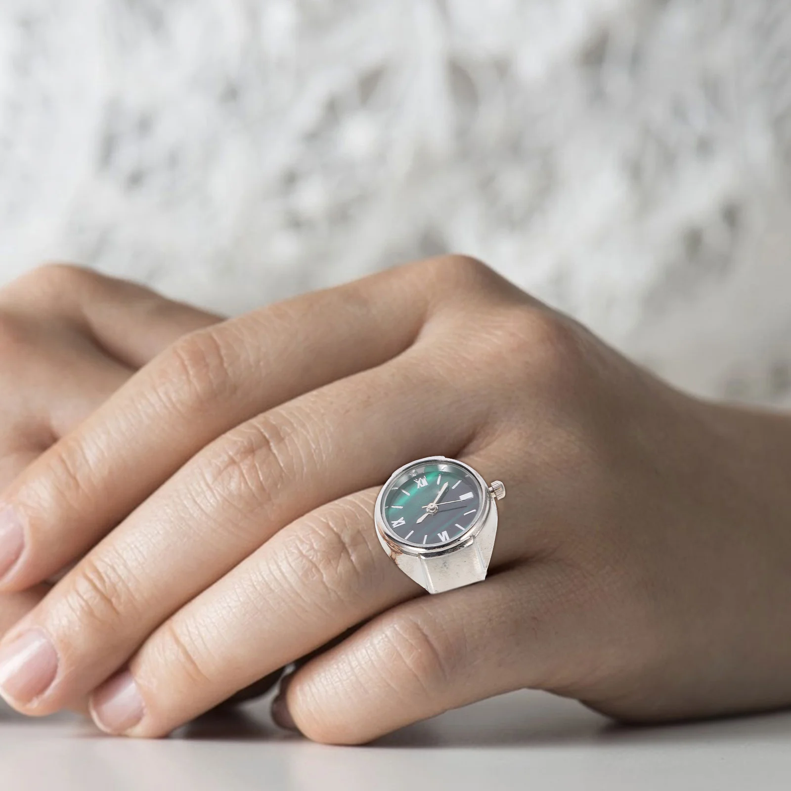 

3 шт. мини-часы с кольцом на палец из нержавеющей стали, креативный дизайн, повседневные часы на палец, декоративные кольца, ювелирные изделия для повседневной вечеринки